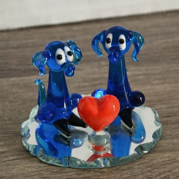 Art Glass  Dogs - Picture 1 of 4